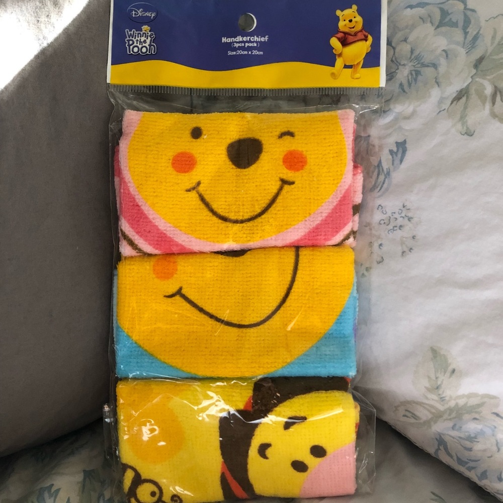 Brand new in package 3 Winnie the Pooh washcloths